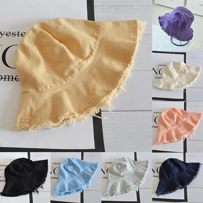 Fashion Women Cotton Bucket Hats Female Summer Autumn