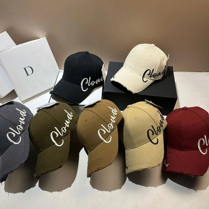 Vintage Letter Embroidery Baseball Cap