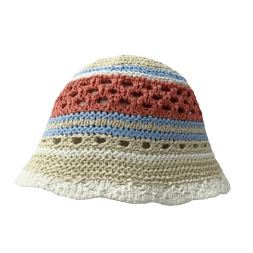 Popular Wide Brim Striped Bucket Hat