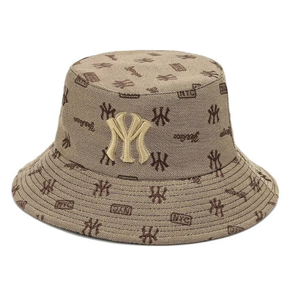 Unisex Letter Embroidery Fisherman Hat Women Summer Hat Men Trend Bucket Hats