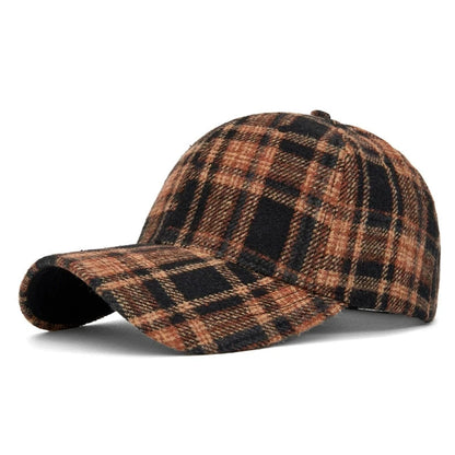 Men And Women New Classic Plaid Baseball Cap