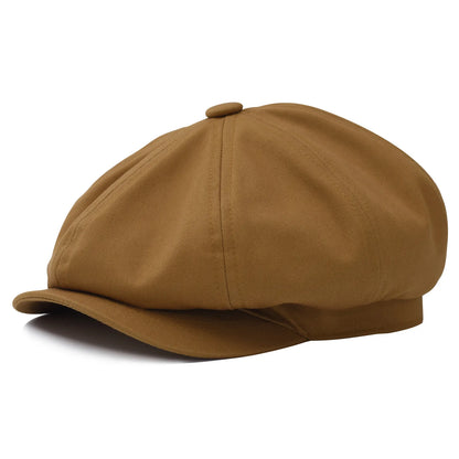 Newsboy Cap Men's Twill Cotton Eight Panel Hat