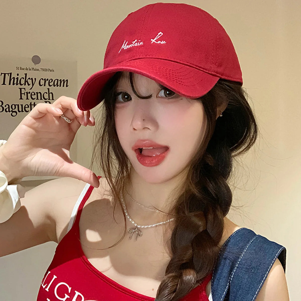 Women Solid Color Baseball Hat