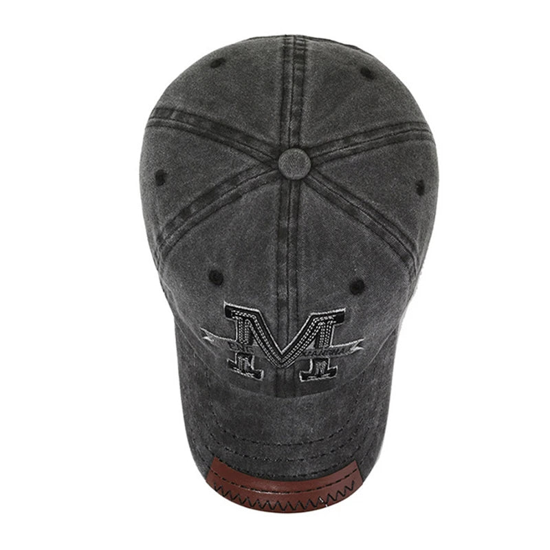 Hot Sale Unisex Baseball Cap M Letter Embroidery Dad Hat