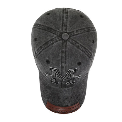Hot Sale Unisex Baseball Cap M Letter Embroidery Dad Hat