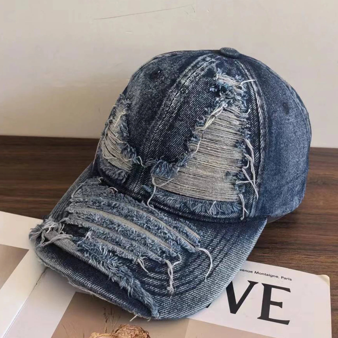 Distressed Baseball Cap For Men And Women