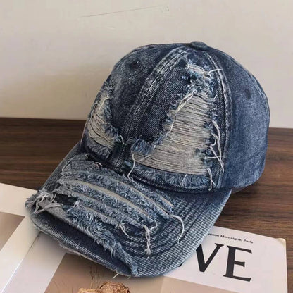 Distressed Baseball Cap For Men And Women
