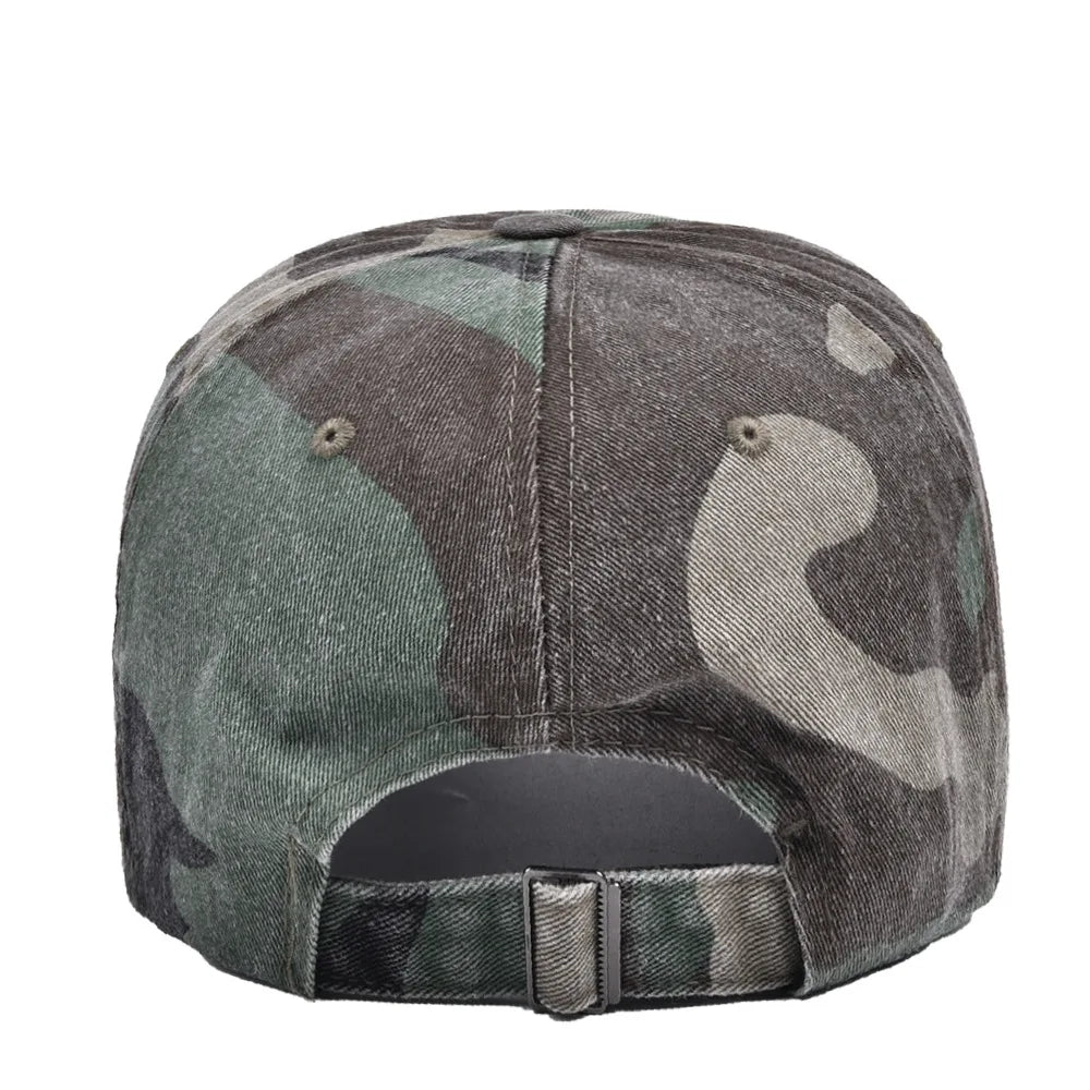 Unisex Hiking Camouflage Tactics Baseball Cap Leaves Jungle Hat Unstructured Panel Soft Top Sun Baseball Cap