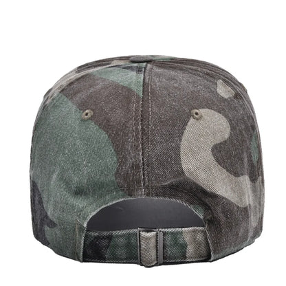 Unisex Hiking Camouflage Tactics Baseball Cap Leaves Jungle Hat Unstructured Panel Soft Top Sun Baseball Cap