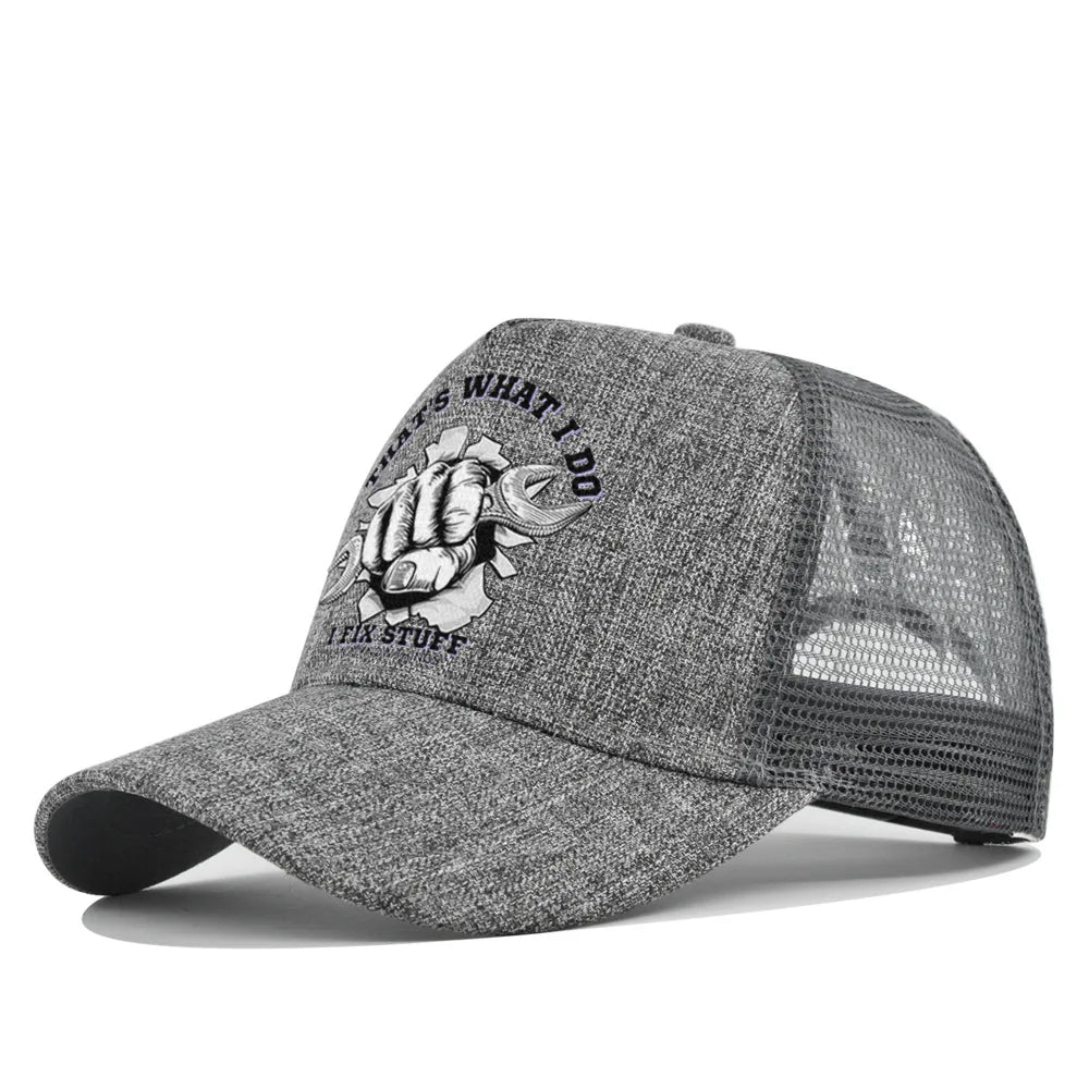 Spring Summer Printed Mesh Breathable Baseball Cap