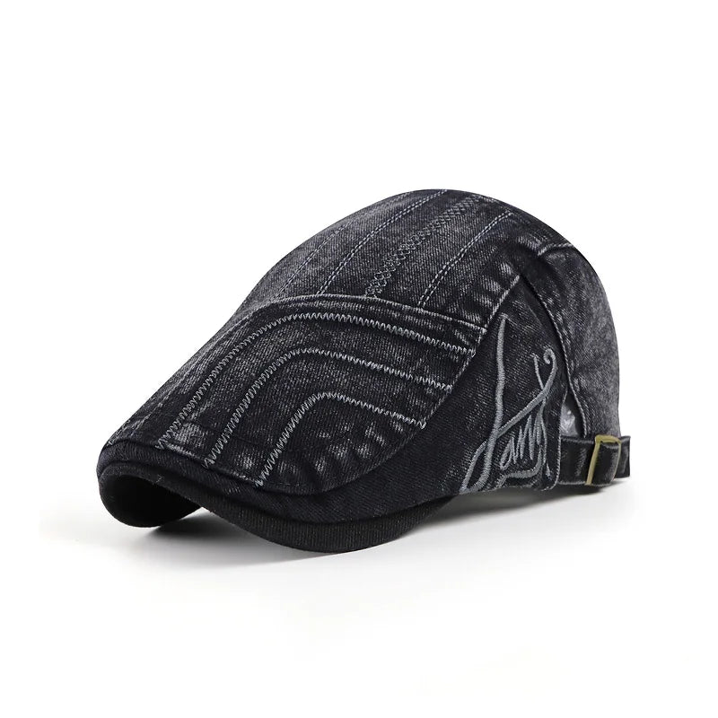 Spring Summer Solid Color Newsboy Caps Men