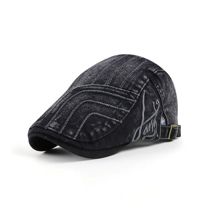 Spring Summer Solid Color Newsboy Caps Men