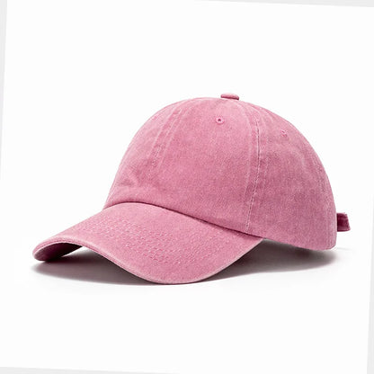 Baseball Cap Washed Cotton Men Women Snapback Hat