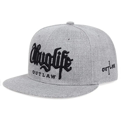 Fashion Fastball Cap Thug Life Embroidery Hip Hop Baseball Cap