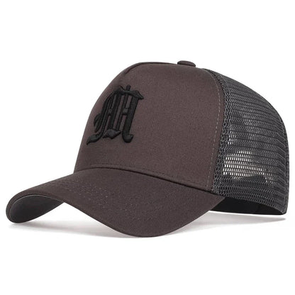 Unisex Personality M Letter Embroidery Baseball Net Caps Spring Summer