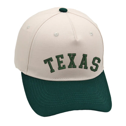 Texas Trucker Hat 3D Embroidery Two Tone Baseball Cap