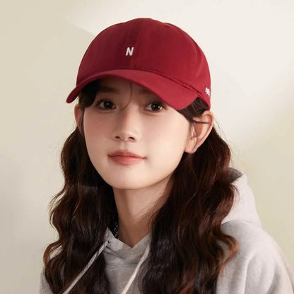Sun Protection And Small Face, Versatile Soft Top Baseball Cap