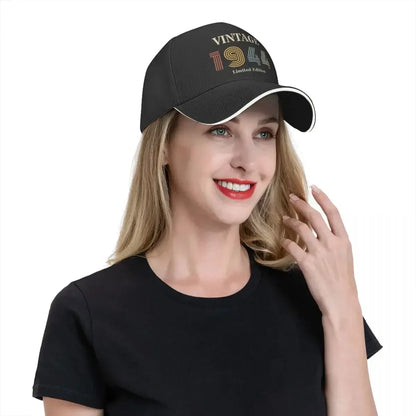 Summer Baseball Cap 1944 Vintage Birthday Gift Merch For Men Women