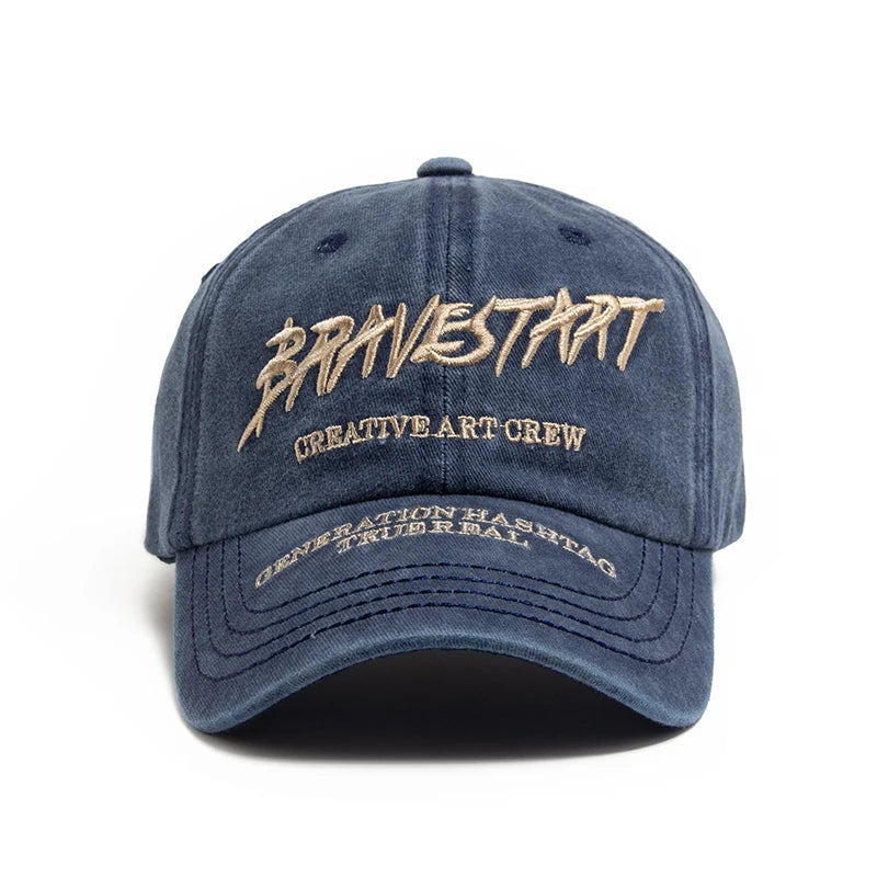 Fashion Women's Baseball Cap Embroidered Cotton Soft Top Men's Caps