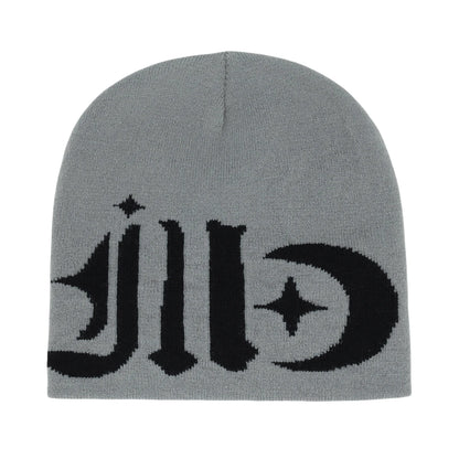 Y2k Letter Butter Knit Hats Skullies Beanies Autumn Winter Warm Hat