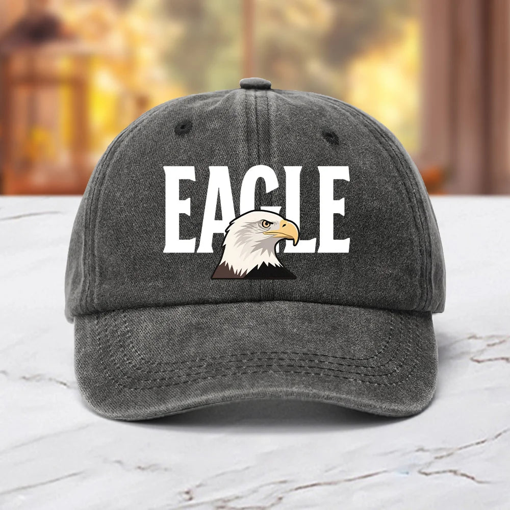 Classic Retro Eagle Head Printed Baseball Cap