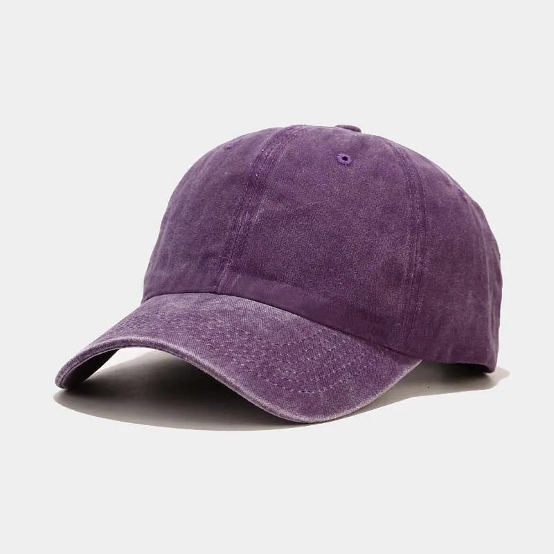 Spring Summer Cap Washed Cotton Baseball Cap Men Women
