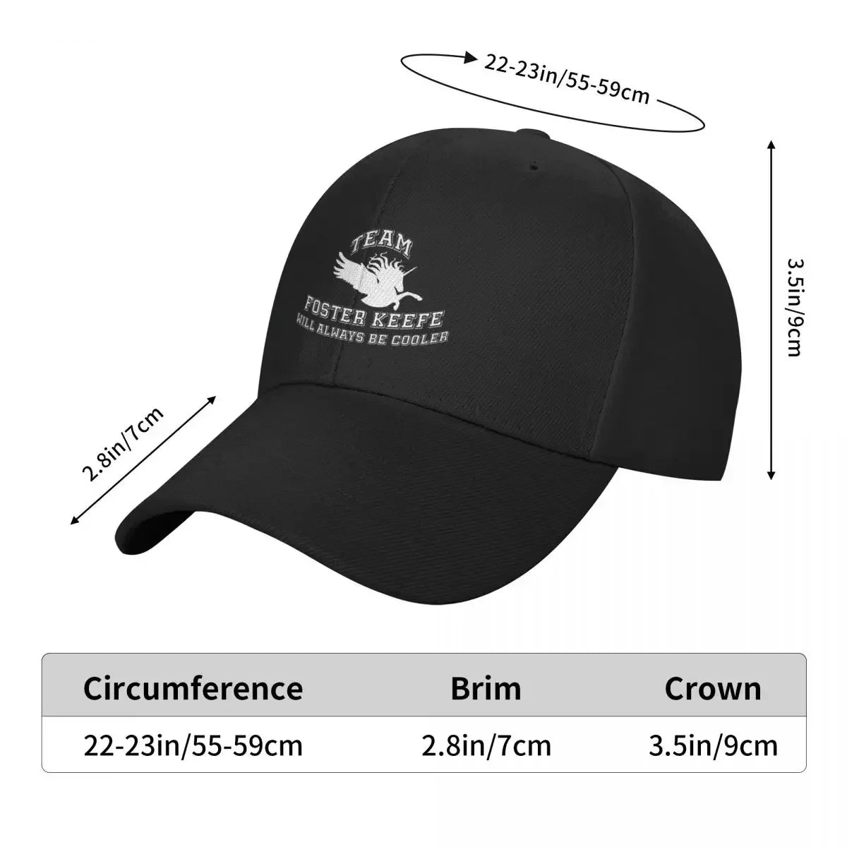 Team Foster Keefe Will Always Be Cooler Silveny Keeper of the Lost Cities Design 2 Baseball Cap