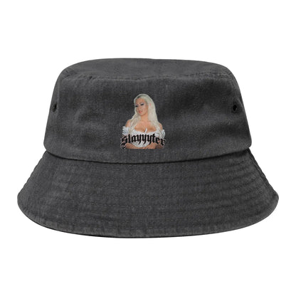 Unisex Distressed Cotton Bucket Hats