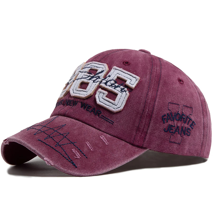 Big Digit 1985 Baseball Cap Men Fashion Visor Hip Hop Hat