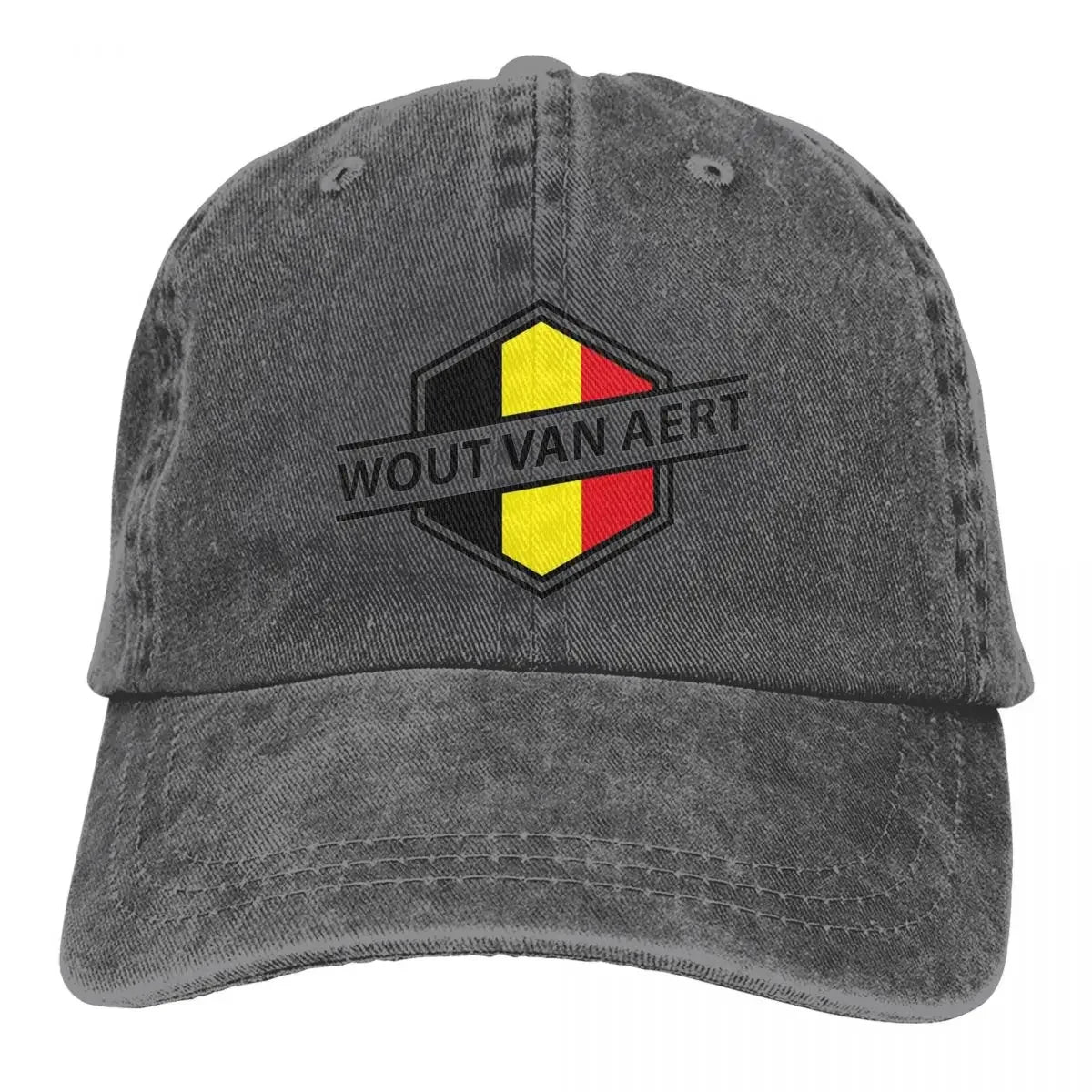 Wout Van Aert Baseball Caps Accessories Retro Distressed Denim Sun Cap Men Women