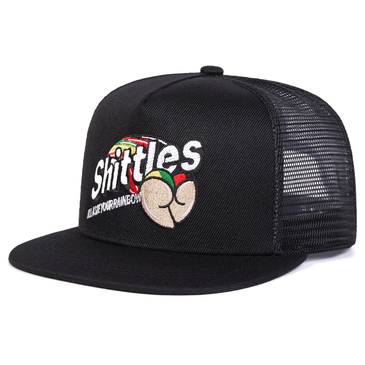 Unisex Shittles Embroidery Hip-hop Net Hats Spring Summer Outdoor Hat Sports Cap