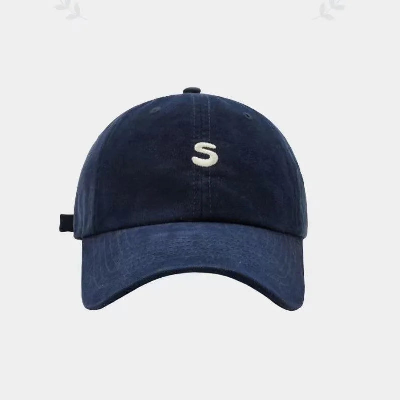 Simple Embroidery Peaked Cap Unisex Sun Hat