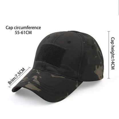 Men Baseball Cap Camouflage Sports Cap Adjustable Hats For Hunting Fishing
