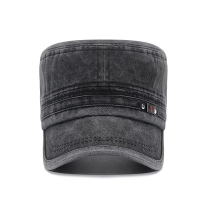 New Washed Hat Made Old Cotton Flat Top Autumn And Winter