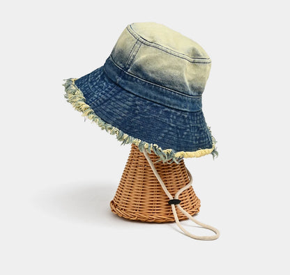 Women's Vintage Washed Denim Bucket Hat