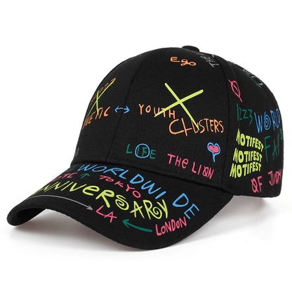 Fashion Graffiti Printing Baseball Cap Spring Summer