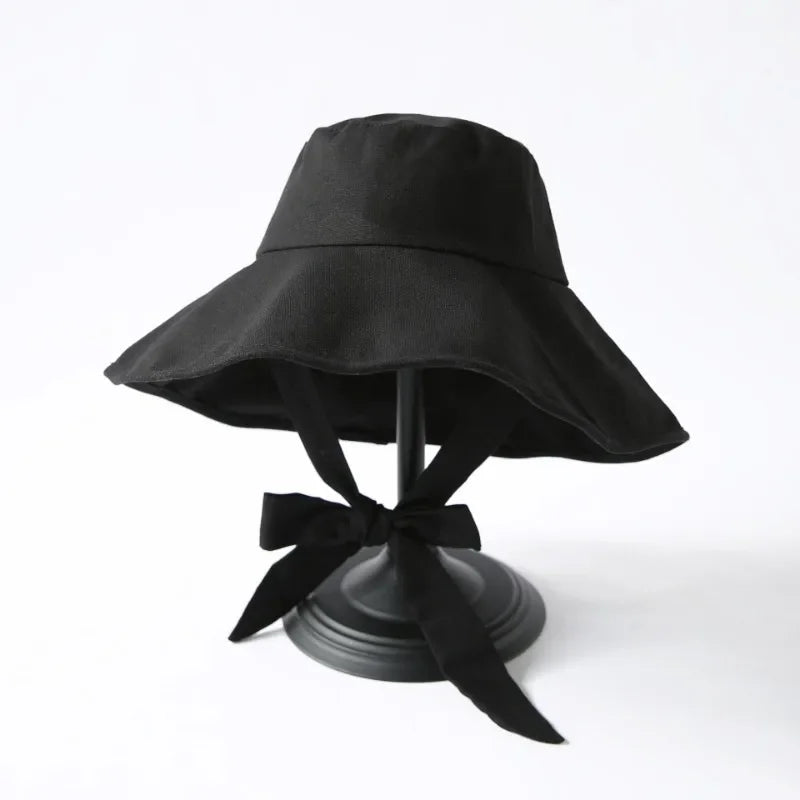 Summer Spring Japan Tie Bucket Hat Women