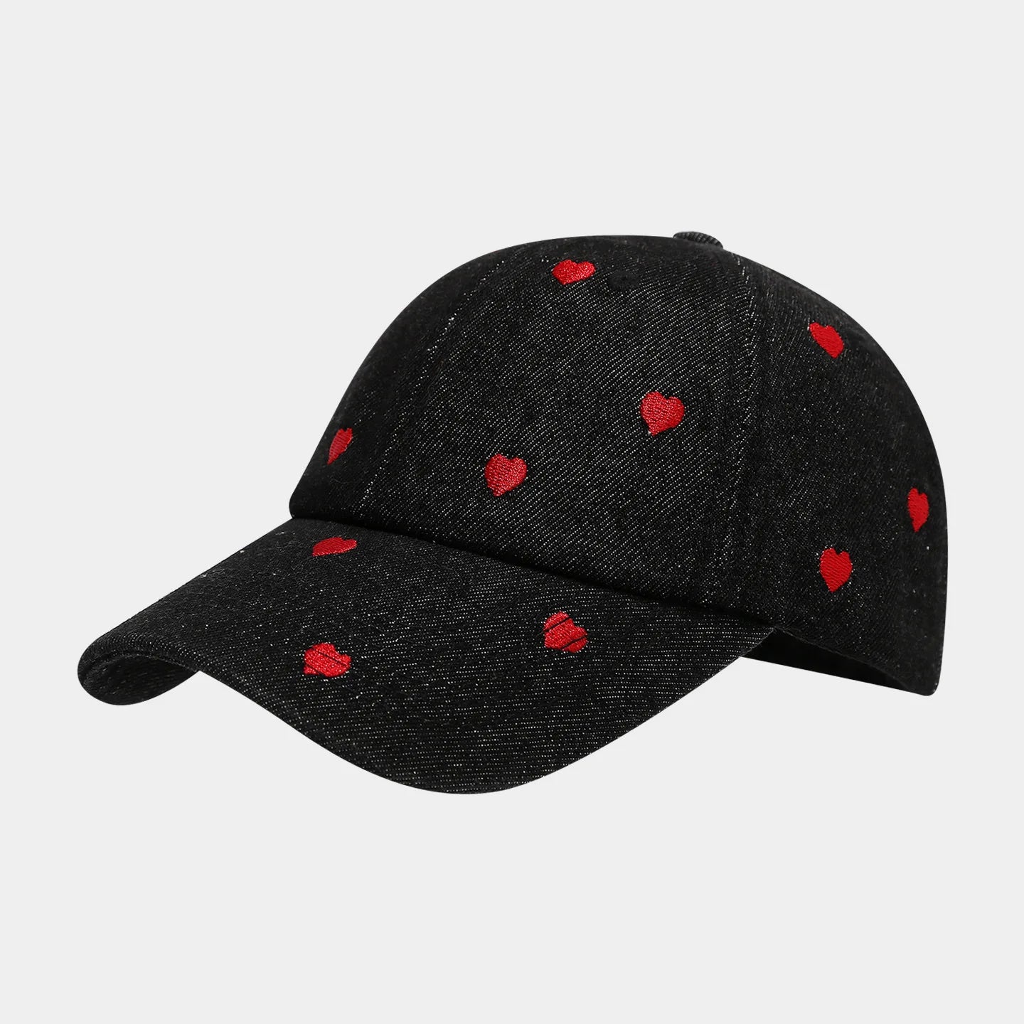 Fruit Women's And Men's Retro Embroidered Cherry Denim Cap Sun Hats