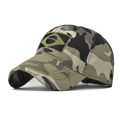 Camo Baseball Cap Men Summer Brazil Flag Sun Protection Snapback Caps Male