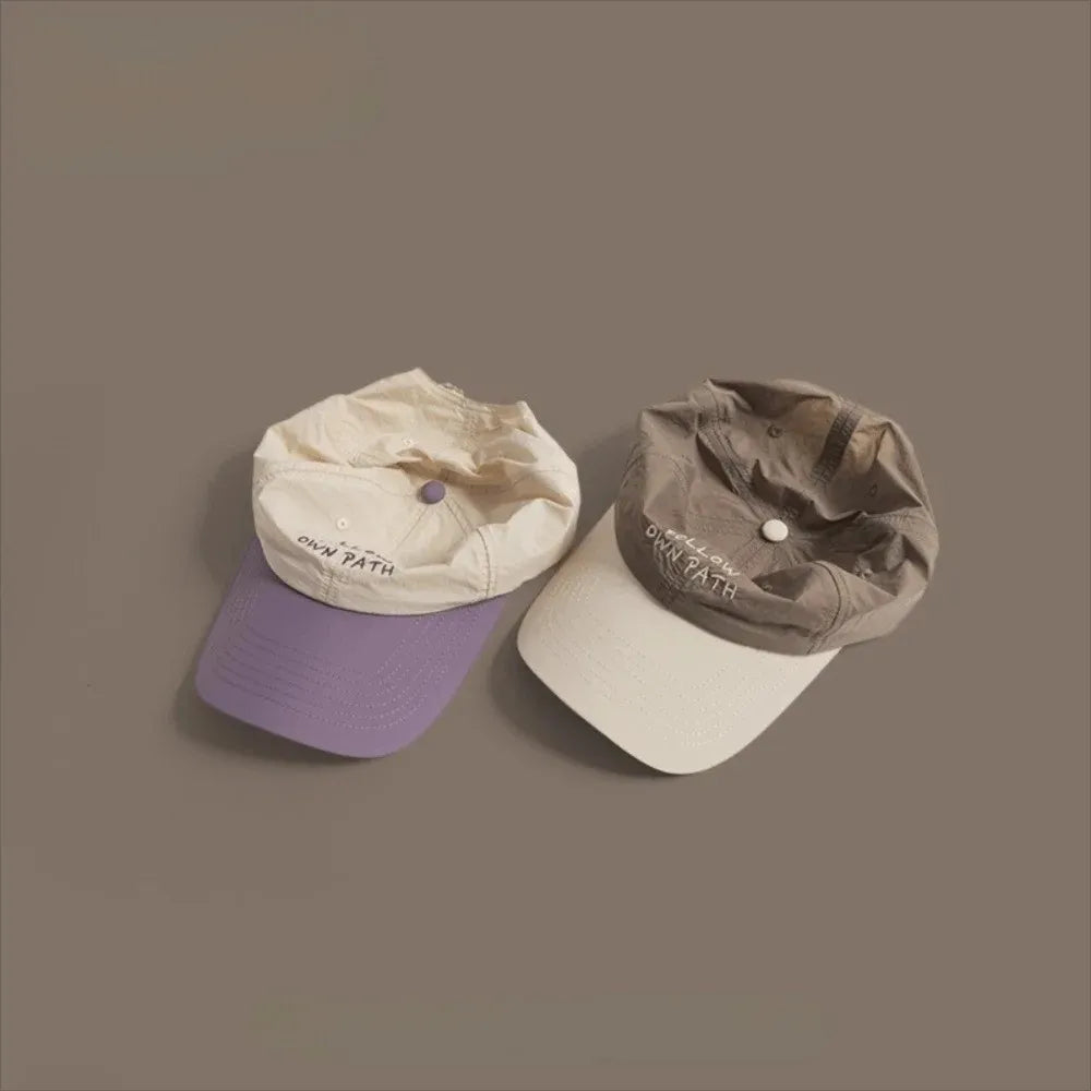 Casual Lightweight Baseball Cap Embroidered Sun Protection Quick Dry Cap Adjustable Sunscreen Cap