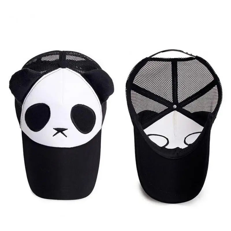 Summer Cute Panda Baseball Caps For Men Women Cotton Hip Hop Sun Protection Boys Girls Outdoor