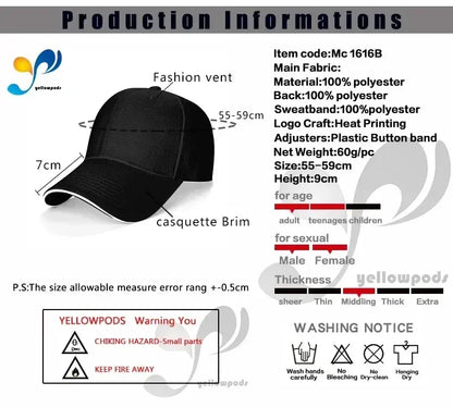 Omaha Beach Party Themed Design Print Sandwich Baseball Cap Men Hip Hop Bucket Hat Summer Sun Dad Hats