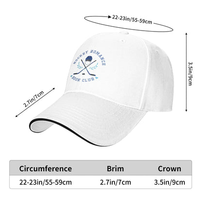Hockey Romance Book Club Men Baseball Cap