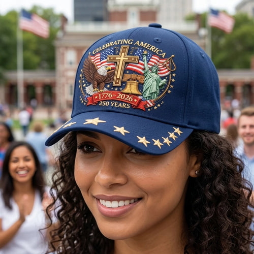 250 Years Of Freedom Baseball Cap USA 1776-2026 Anniversary Hat