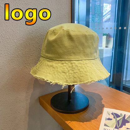 New Custom Logo Ladies Hip Hop Bucket Hats