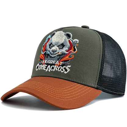 Unisex Cool Panda Embroidered Baseball Cap For Men Women