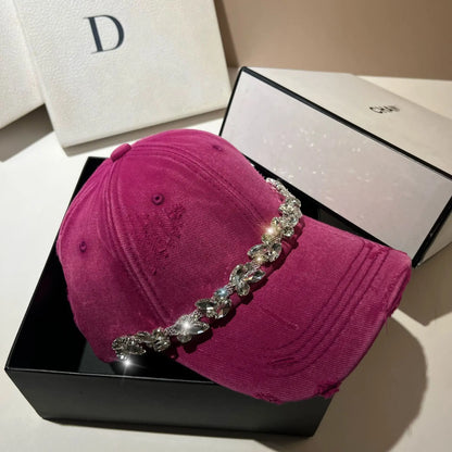 High Quality Fashion Rhinestone Baseball Women's