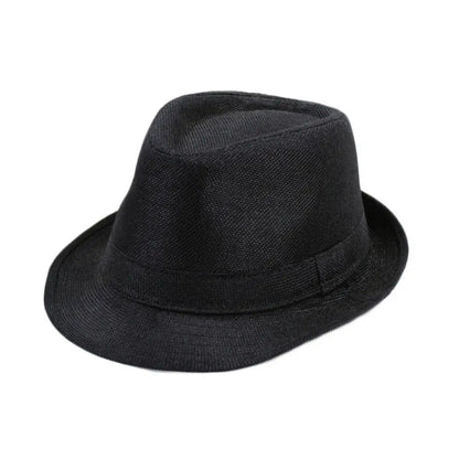 British Linen Men's Jazz Hat Solid Casual Church Beach Hat