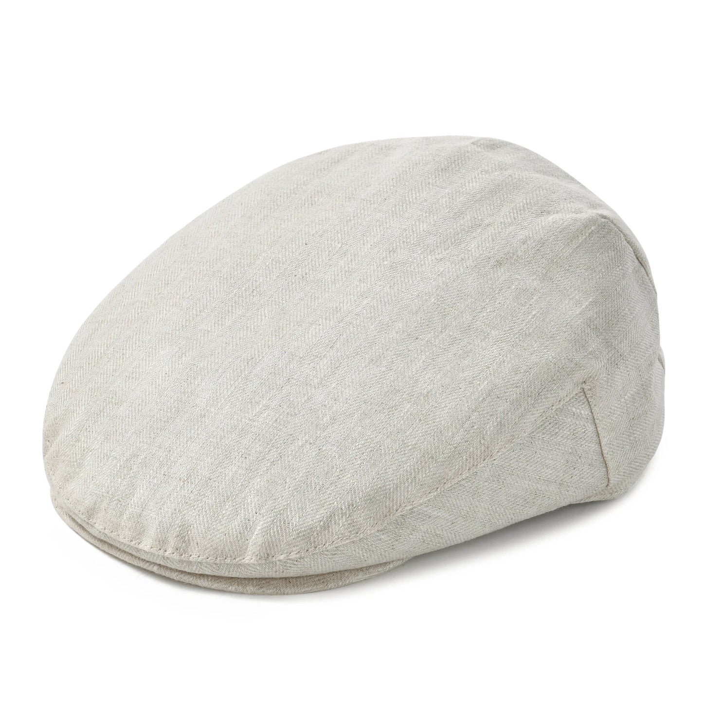 Linen Irish Flat Cap For Men Summer Fitted Newsboy Ivy Gatsby Cabbie Driving Hat