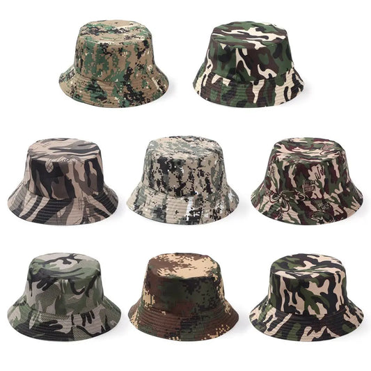Camouflage Bucket Hat Wide Brim Visors